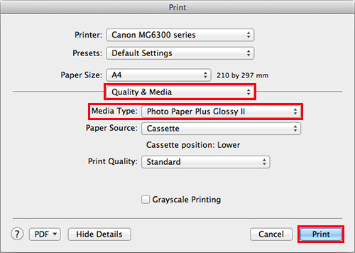 click Print