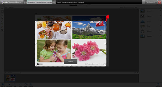 Drag the corners of the frame to enlarge it to fit the exact size of the picture in your image retouching software.