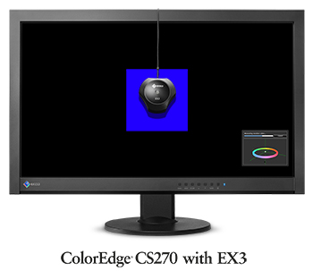 EX3 sensor with ColorEdge CS270