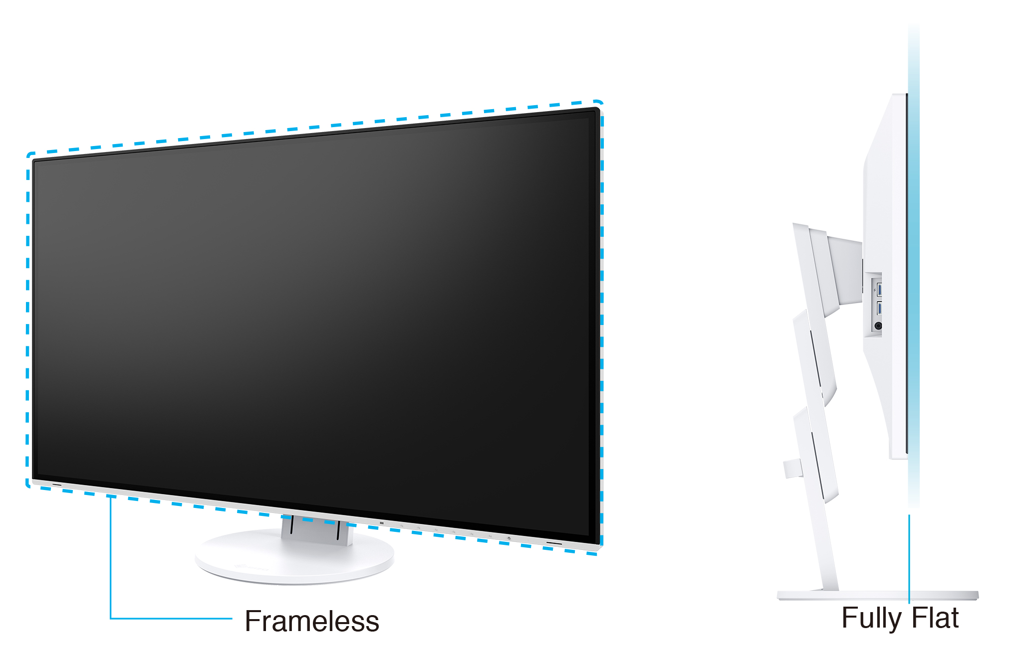 Fit 4K Resolution on Any Desk with this Fully Flat and Frameless Design