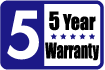 5-Year Warranty