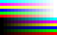 16-level color gradation (1280 × 800 dots)