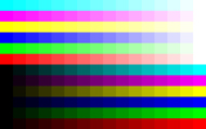 16-level color gradation (1680 × 1050 dots)
