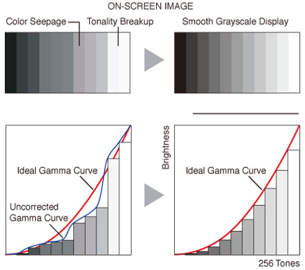 Depiction of improvements in gradation