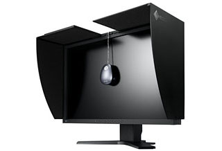 The ColorEdge CG242W, a 24.1-inch wide-screen LCD monitor from Eizo Nanao for color-management use (incorporating a 3D-LUT)