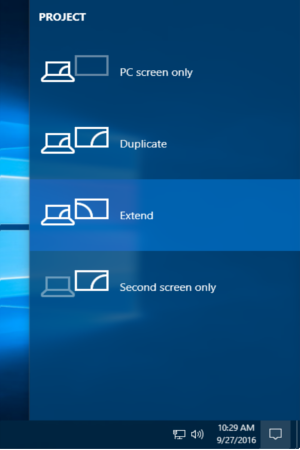 how to duplicate screen windows 10 hdmi