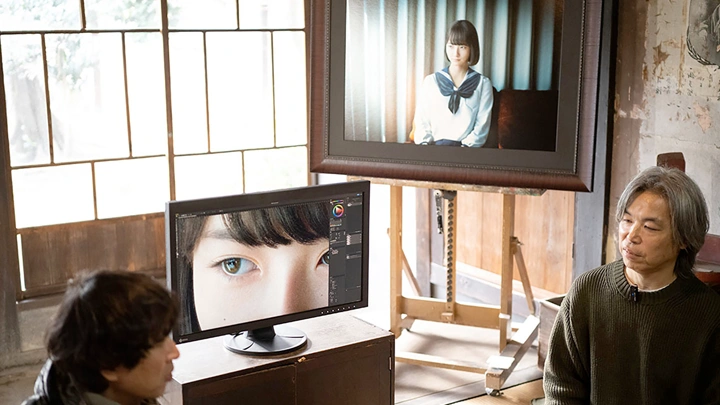 Exhibit of Virtual Human Saya - ColorEdge as an Eye to the Artist