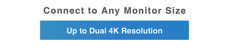 Connect to Any Monitor Size