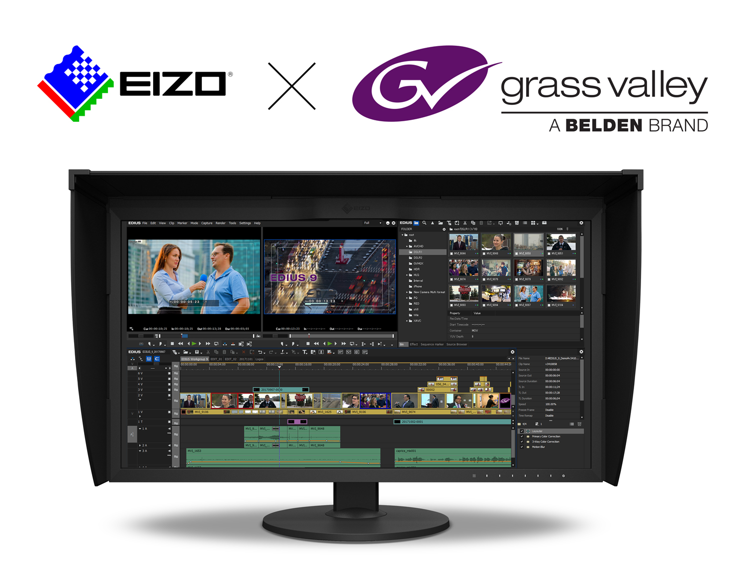 EIZO and Grass Valley collaboration press release