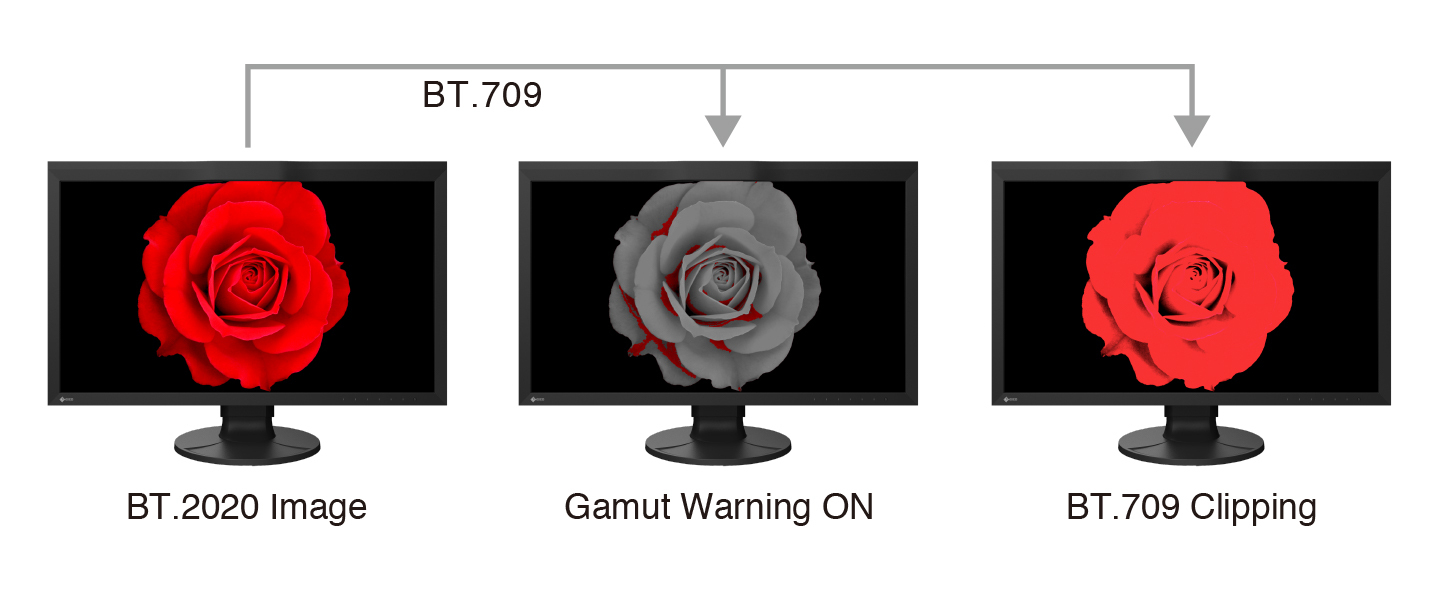 Advertencia de fuera de gama BT.709