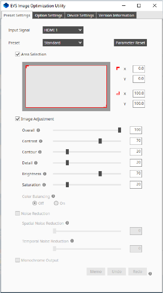 EVS Image Optimization Utility