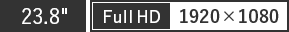 23.8" Full HD 1920×1080