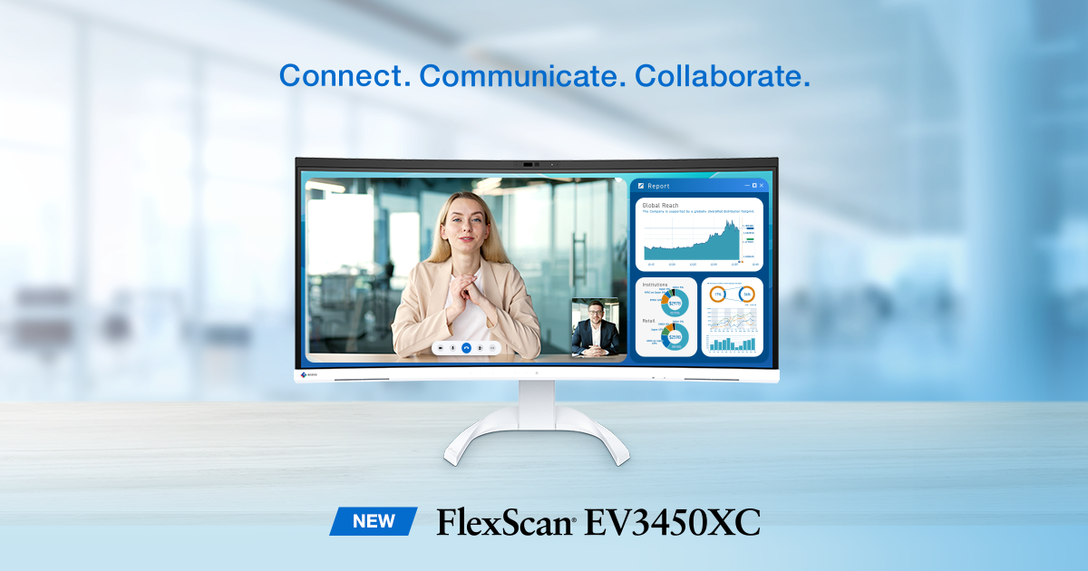 First Monitor with Built-In Webcam and Microphone FlexScan