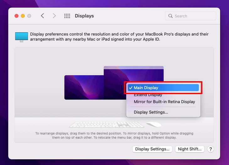 How to Set Up Multiple Monitors in macOS Monterey (12)