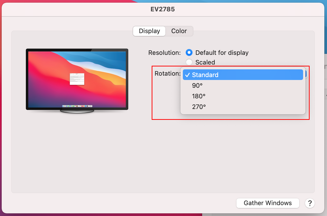 How to rotate your monitor and use it vertically in macOS