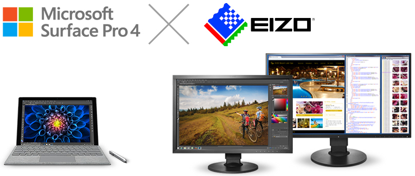 Surface Pro and EIZO monitors