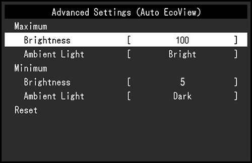 Advanced Settings Window